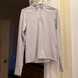 uniqlo airism grey dry ex uv protection half zip top